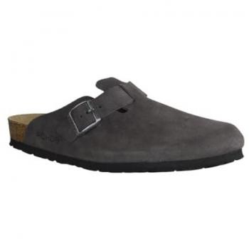 Pantolette Rohde „Veloursleder“ – Offene Grado 669483, Herren, Größe 42, Graphit