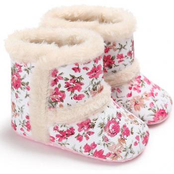 Neugeborenen Schneeschuhe mit Blumenprint