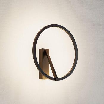 Molto Luce Melli SD LED-Wandlampe, schwarz, Ø 33 cm, Aluminium