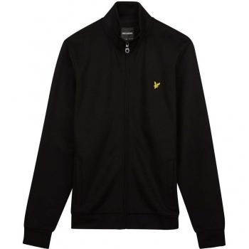 Lyle & Scott Fleece Lined Funnel Neck Jacket, Jet Black, Male