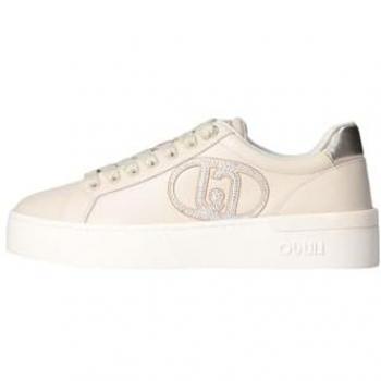 LiuJo chaussures de sport en cuir ivoire à logo, modèle BF4023PX179S1858