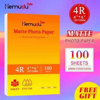 Papel fotográfico mate resistente al agua 4R