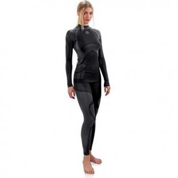 Intimo Termico Donna Sesto Senso Set: Maglia a Maniche + Leggings Grigio
