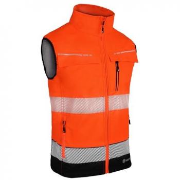 Beeswift Deltic Hi-Vis Gilet Two-Tone Orange/Black Size S