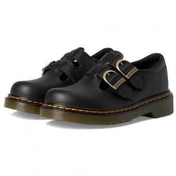 Derby Dr Martens 8065 Softy en cuir noir pour enfants