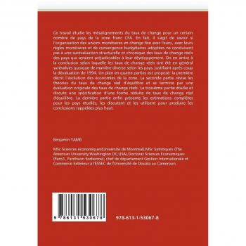 TAUX DE CHANGE REEL EN ZONE CFA:: MESALIGNEMENT ET DYNAMIQUE DE CONVERGENCE