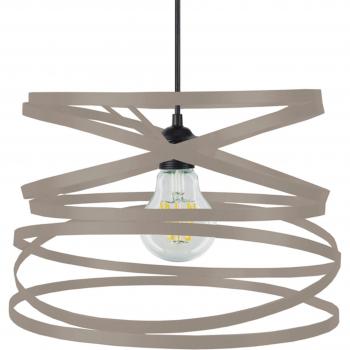 Métal noir suspension hélicoïdale TOSEL, 35 × 90 cm