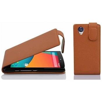 Etui flip stile similpelle per LG Nexus 5 colorcioccolato