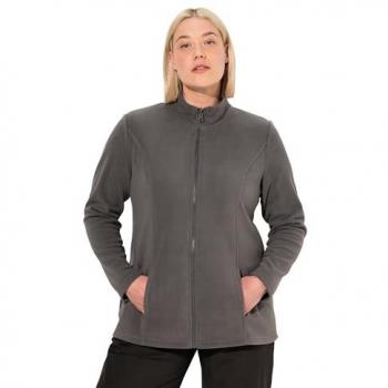 Große Größen Damenjacke, Fleece, Ulla Popken, graphitgrau