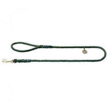 Guinzaglio Marittimo Hunter per Cani, Raccordi in Ottone, 1,2 x 140 cm, Verde Oliva