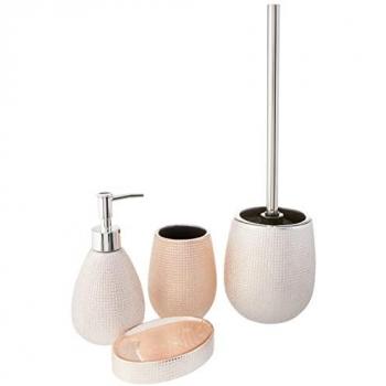 Axentia Badaccessoire-Set Badezimmer-Garnitur, 4-tlg., roségold