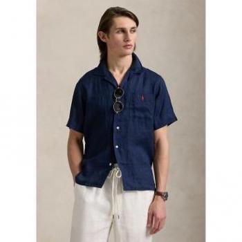 Polo Ralph Lauren Resortcravat-Leinenhemde – Marine S (Custom Fit)