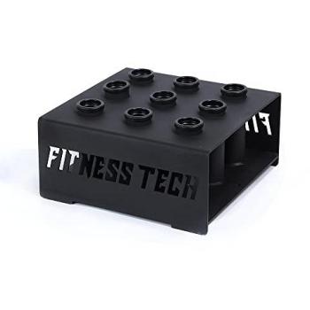 Kit Fitness Tech: Rack de Barra Olímpica con Almacenamiento de Pesas