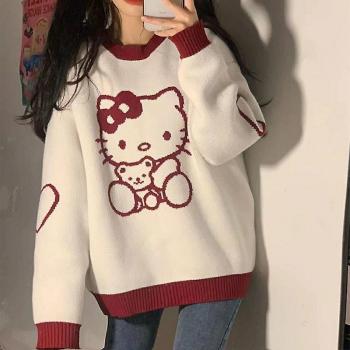 Sudadera Suelta Hello Kitty Sanrio