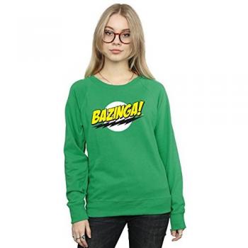 Bazinga Sheldon Damen Hooded Sweatshirt Waldgrün XL