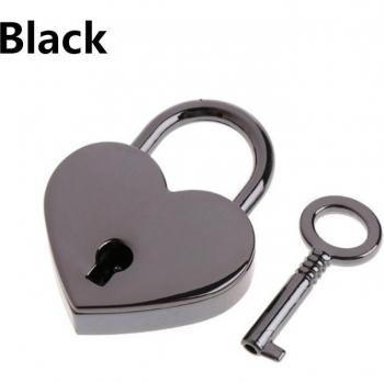Mini Heart-Shaped Jewelry Box with Key