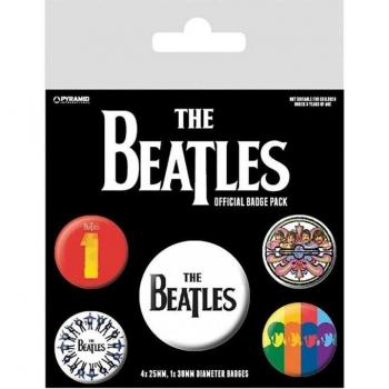 Badges Beatles en Pack – Cinq Éléments Uniques