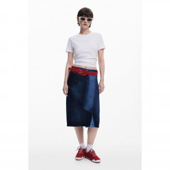 Cruzada Denim Midi (Desigual) – Azul XS