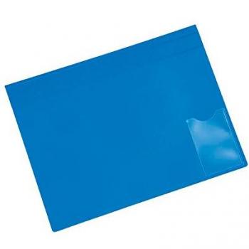 5 Star Office Executive Flat File Semi-Rigid Opaque Cover A4 Blue Pack of Five