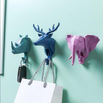 Rustic Deer Head Key Holder