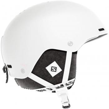 Casco de esquí y Snowboard Salomon Spell+ para Mujer, Carcasa ABS, Tecnología Smart, Circunferencia: 56-59 cm, Blanco