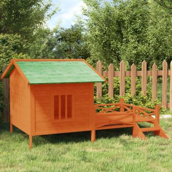Large Brown Dog Kennel 159x120x88.5 cm