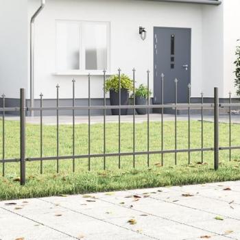 Recinzione Giardino Grigia 850x75 cm – Acciaio Vidaxl
