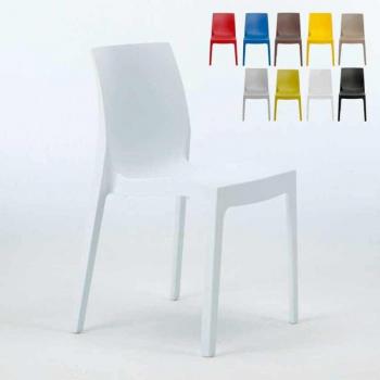 Chaise blanche empilable Rome