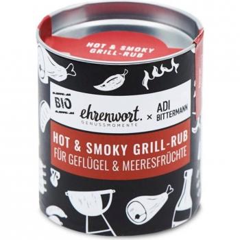Bio Grill-Rub Hot & Smoky für Meeresfrüchte und Geflügel 60g