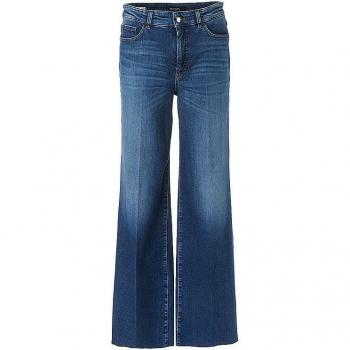 Marc Cain Damen Jeans Straight Fit Warri Blau Größe 40
