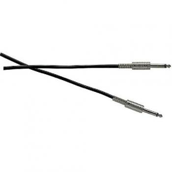 Mono 6‑mm Jack Plug‑to‑Plug Adapter (Black)