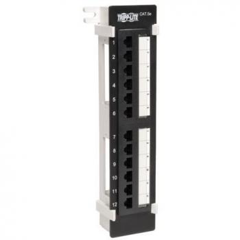Eaton 12-Port Wand-Patchpanel Cat5e 568B TAA Schwarz