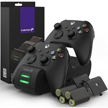 Fosmon Dual Controller Charger Compatible With Xbox One/One X/One S Elite Controllers