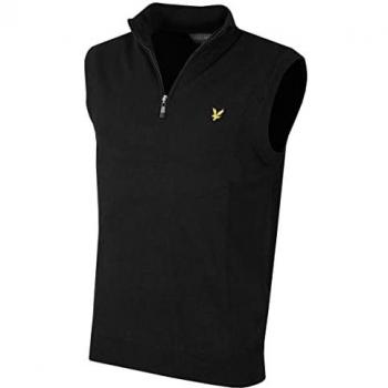 Pull Tricot sans Manche Lyle & Scott 2XL en Noir Ébène