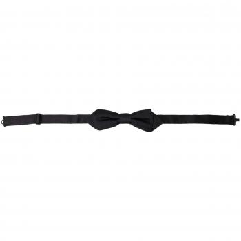 Dolce & Gabbana Adjustable Black Silk Bow Tie