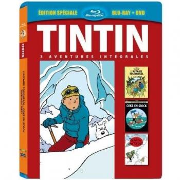 Coffret Tintin 3 films Combo Blu-ray + DVD