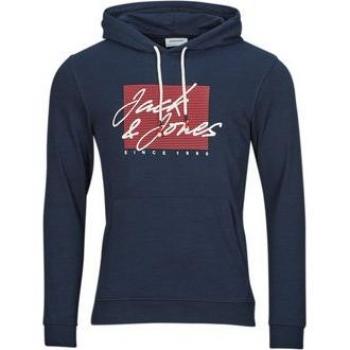 Jack & Jones Herren Kapuzenpullover JJZURI Sweat in Marine