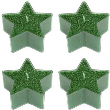Pack Vert Étoilé – Bougies Chauffe-plat 4 pièces