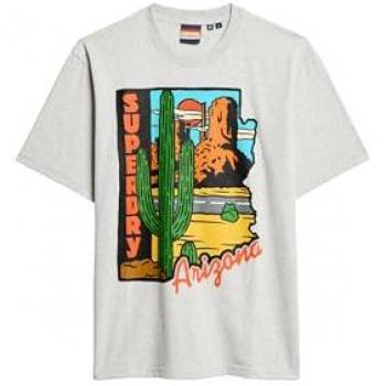 Men's Superdry Travel Postcard Short Sleeve T-Shirt