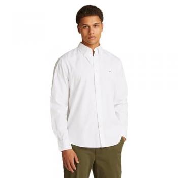 Tommy Hilfiger Langarmshirt “Core Flex” – Weiß – Regular Fit – Herren – Gr. XXXL