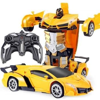 Transformers Radio‑Control Yellow Car, 24 GHz, 6 Years & Up