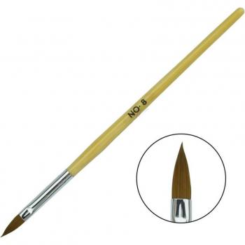 1pc Kolinsky Sable Acrylic Nail Art Brush No. 8