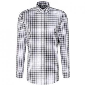 Herren Flanellhemd Regular Fit Langarm Karo