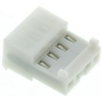 TE Connectivity MTA‑100 4‑Wege IDC Geschlossener Connector – Kabel + Stecker, weiß