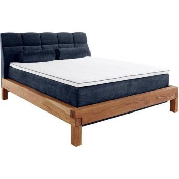 Boxspringbett Villads in Blau, 160/200 cm, Home affaire