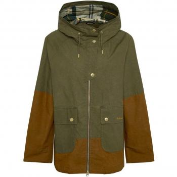 Hayley Showerproof Tartan Jacket for Women – Dusky Green – Barbour UK10