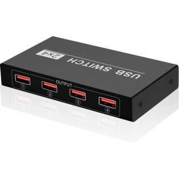 USB 2.0 KVM Hub mit 4 Anschlüssen