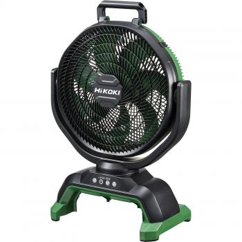 HiKOKI 18V Portable Fan – High Speed, Silent Operation, Auto Oscillation (Black)