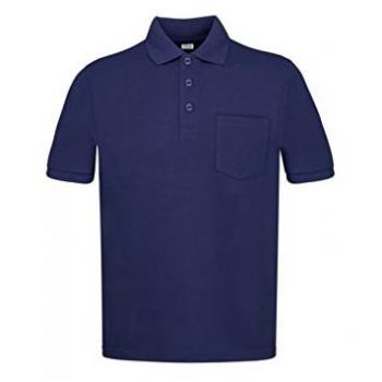 Vesin PQ/200 AM Polo Pique Manga Corta, Azul Marino, L