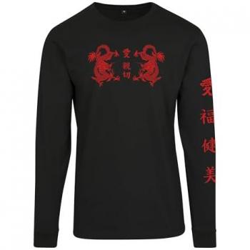 MisterTee Damen Langarmshirts mit chinesischem Text